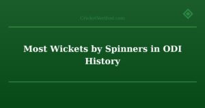 Most Wickets by Spinners in ODI History