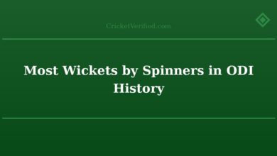 Most Wickets by Spinners in ODI History