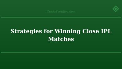 Strategies for Winning Close IPL Matches
