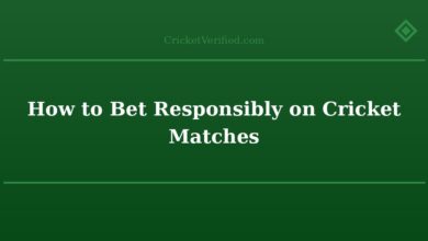 How to Bet Responsibly on Cricket Matches