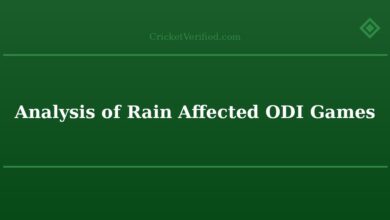 Analysis of Rain Affected ODI Games