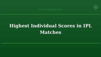Highest Individual Scores in IPL Matches