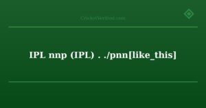 إحصائيات لاعب IPL دائمة الخضرة للمتابعة\n\nتتبع إحصائيات أفضل لاعبي الكريكيت