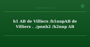 تحليل أسلوب AB de Villiers الابتكاري في الضرب\n\nAB de Villiers يُعت
