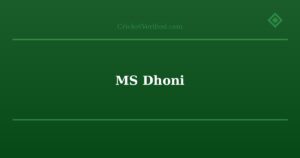MS Dhoni دروس القيادة من مسيرة لعبة الكريكت